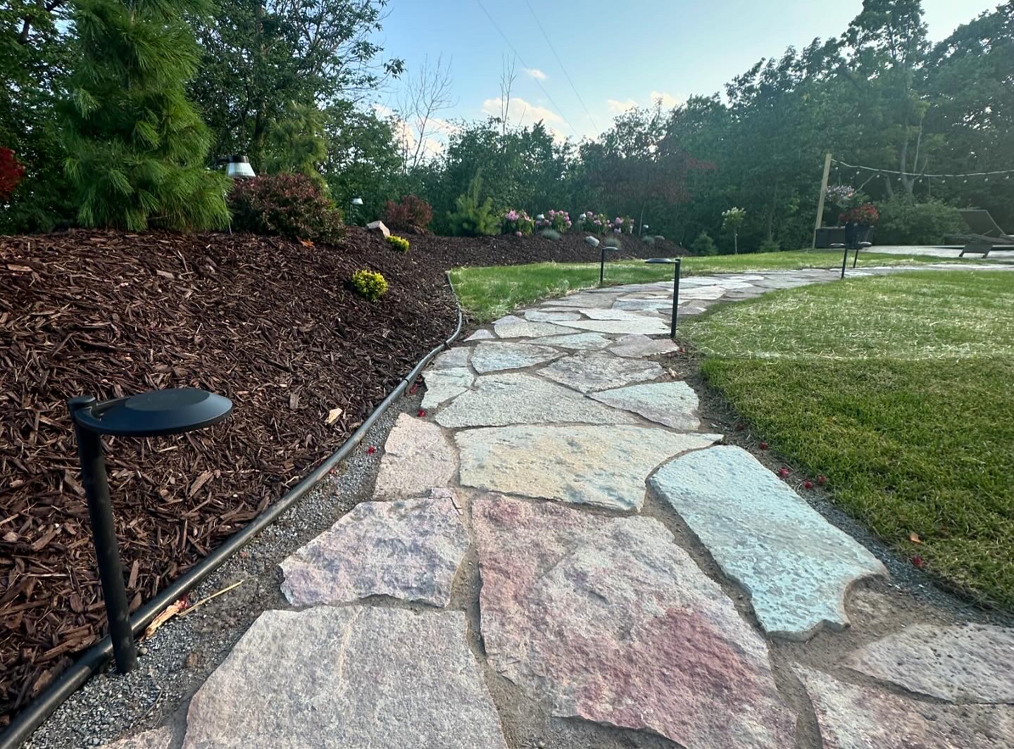 Patio and walkway installation