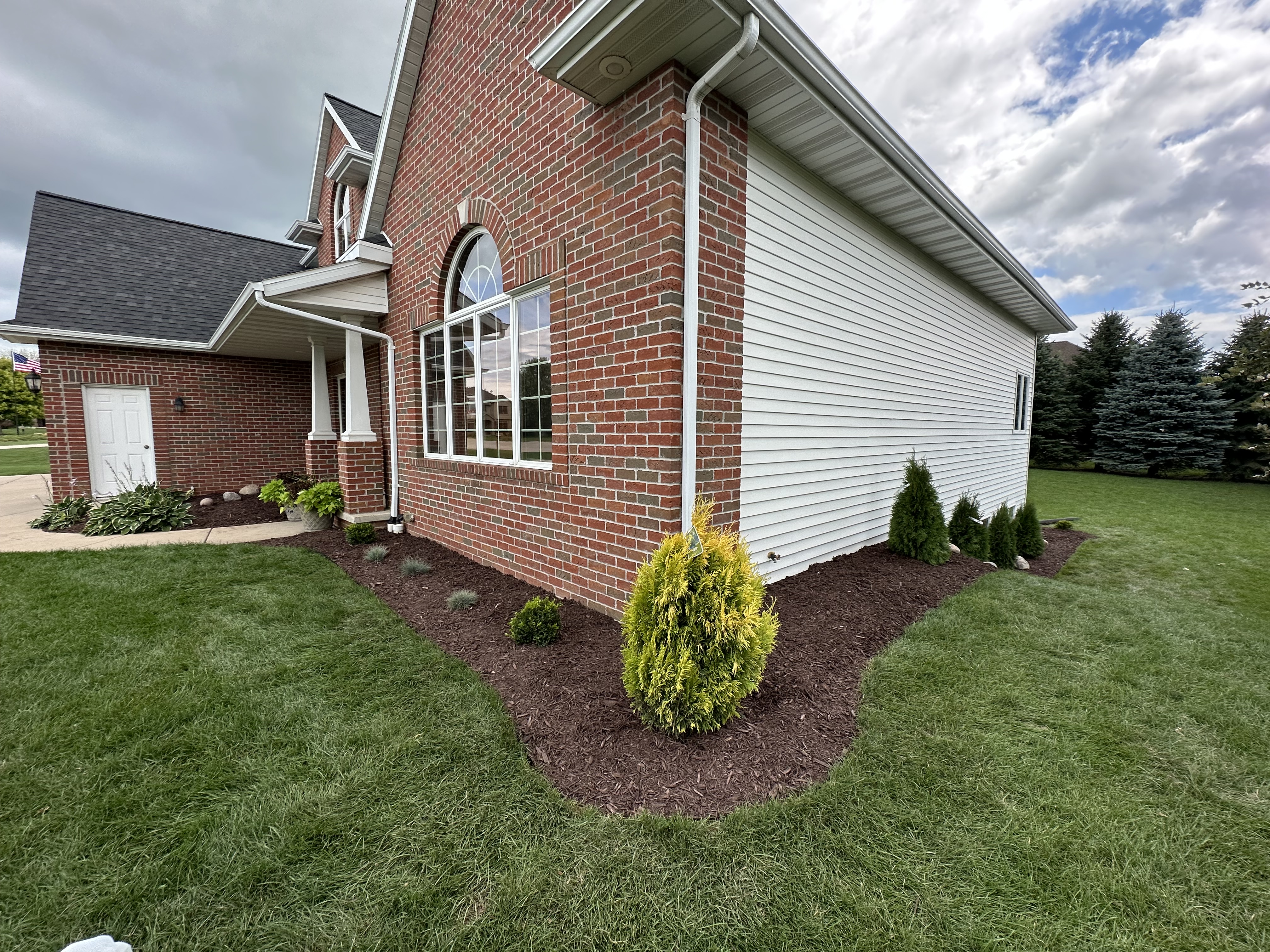 Completed outdoor improvement project